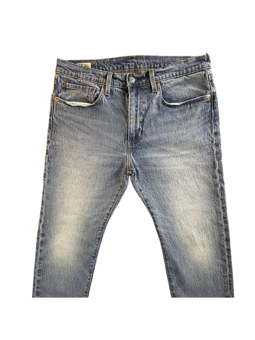 Levi's Premium Jeans Mens 34x30 Blue Regular Straight Stretch Denim Light Wash